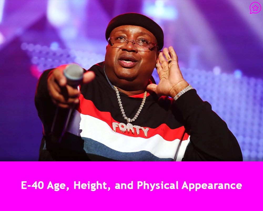 E‑40 Age, Height, and Physical Appearance